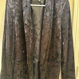 DKNY Charcoal Velvet Women's Blazer